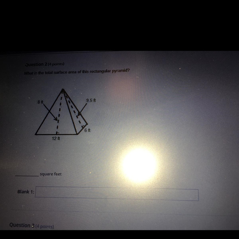 What is the total surface area of this rectangle pyramid-example-1