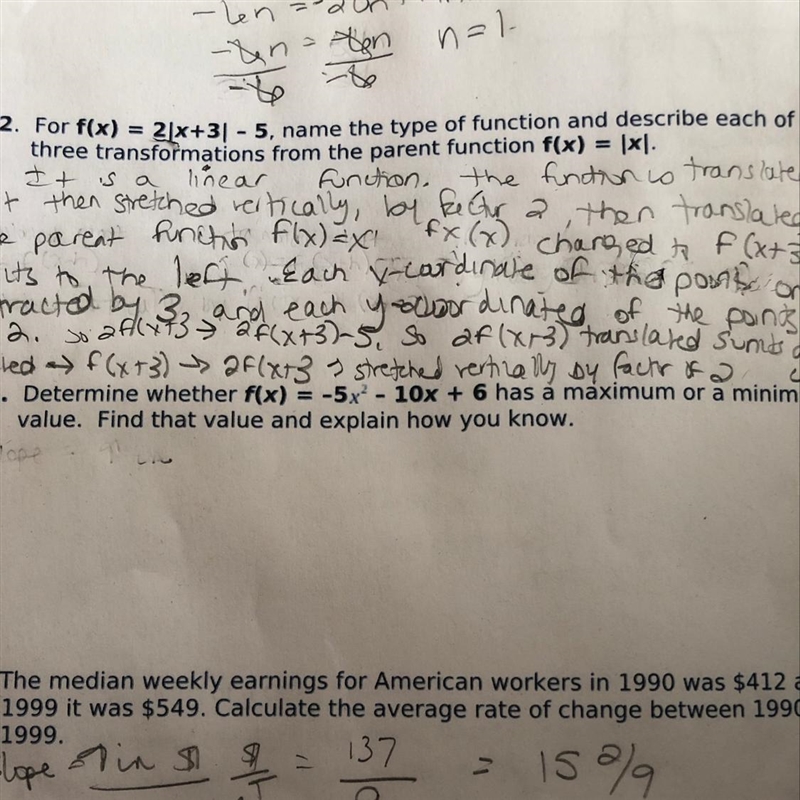 Determine whether f(x) = -5x2 - 10x + 6 has a maximum or a minimum value. Find that-example-1