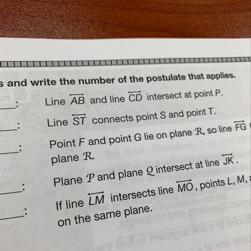 Line AB and line CD intersect at point p.-example-1