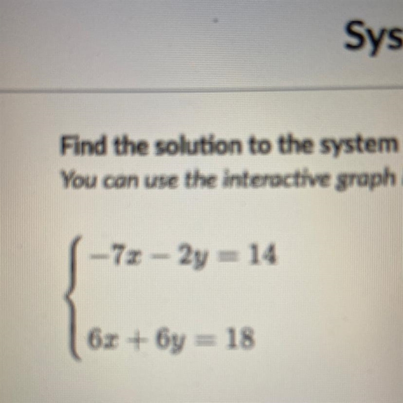 The solution to the system equations-example-1