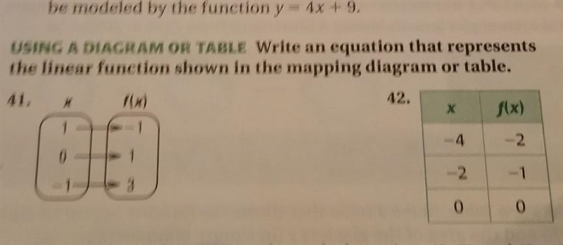 HELP PLEASE write an equation that represents the linear function shown in the mapping-example-1