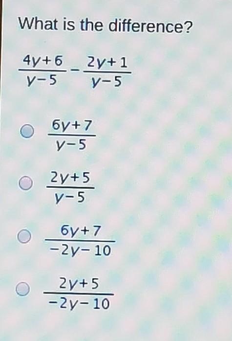 What is the difference? ​-example-1