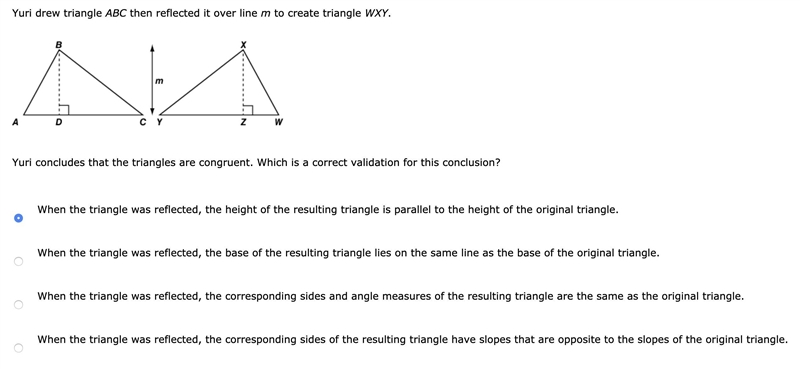 GEOMTETRY QUESTION PLEASE HELP MULTIPLE CHOICE-example-1