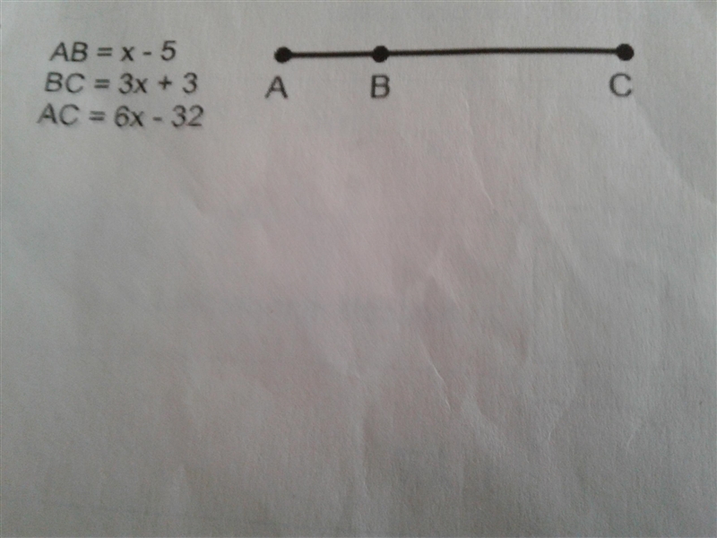 Find the length of segments AB and BC.-example-1