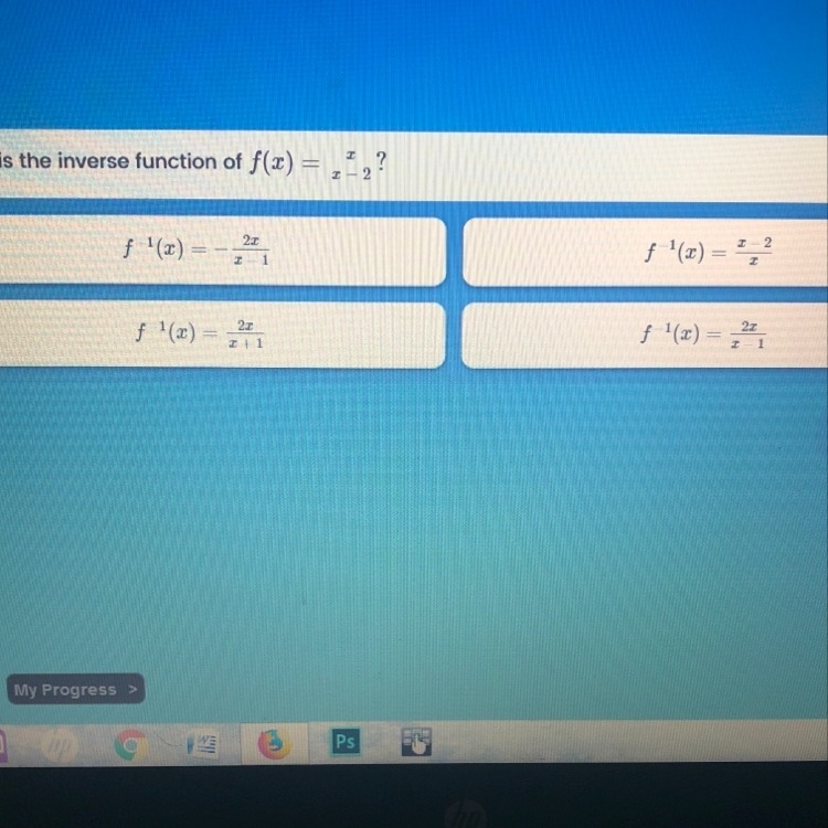 What is the inverse function of the picture given-example-1