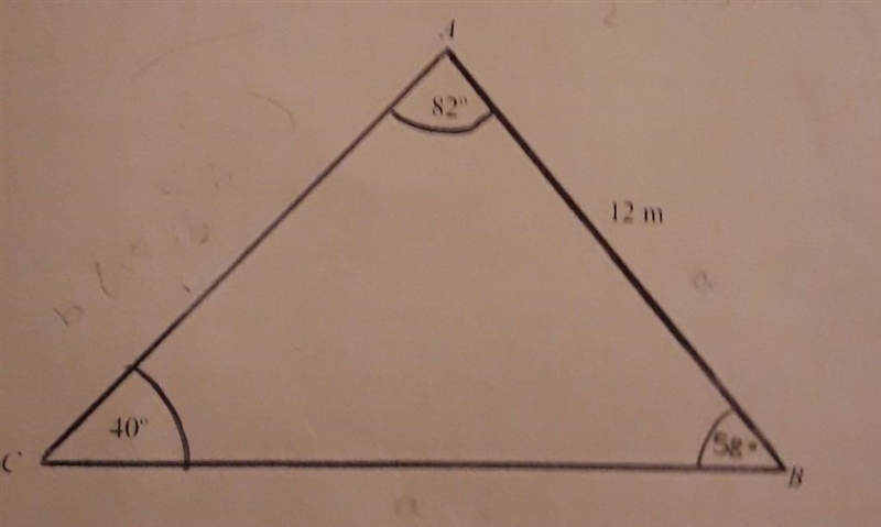 Sine rule and area of any triangle find area of this triangle to 1 decimal place please-example-1