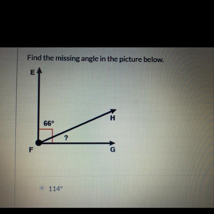 Find the missing angle in the picture below A. 84 B. 24 C. 34-example-1