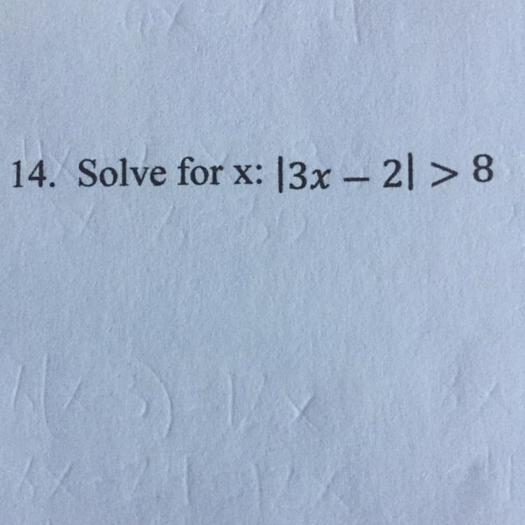 Solve for X, please show work!-example-1