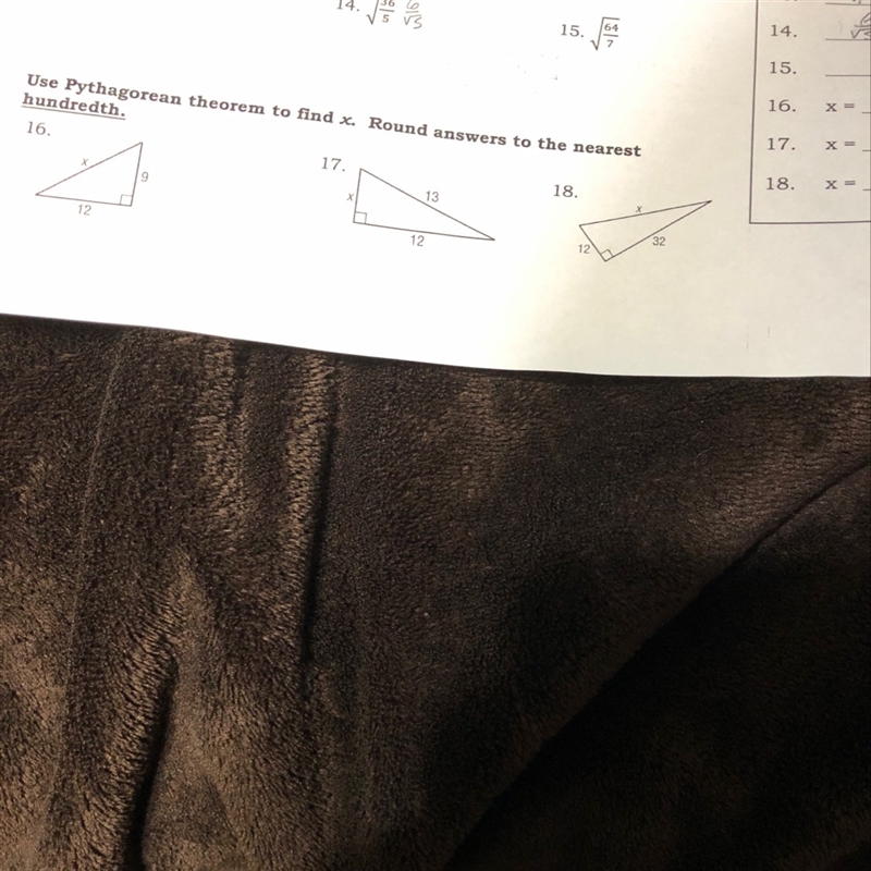 Cw 8.1 The Pythagorean’s Theorem-example-1