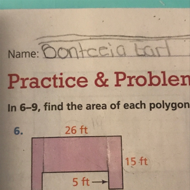 Find the area of the polygon or shaded region-example-1