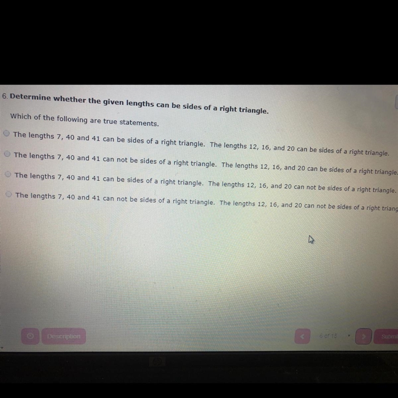 Determine whether the given lengths can be sides of a triangle. HELLLLP MEEEEE GUYS-example-1