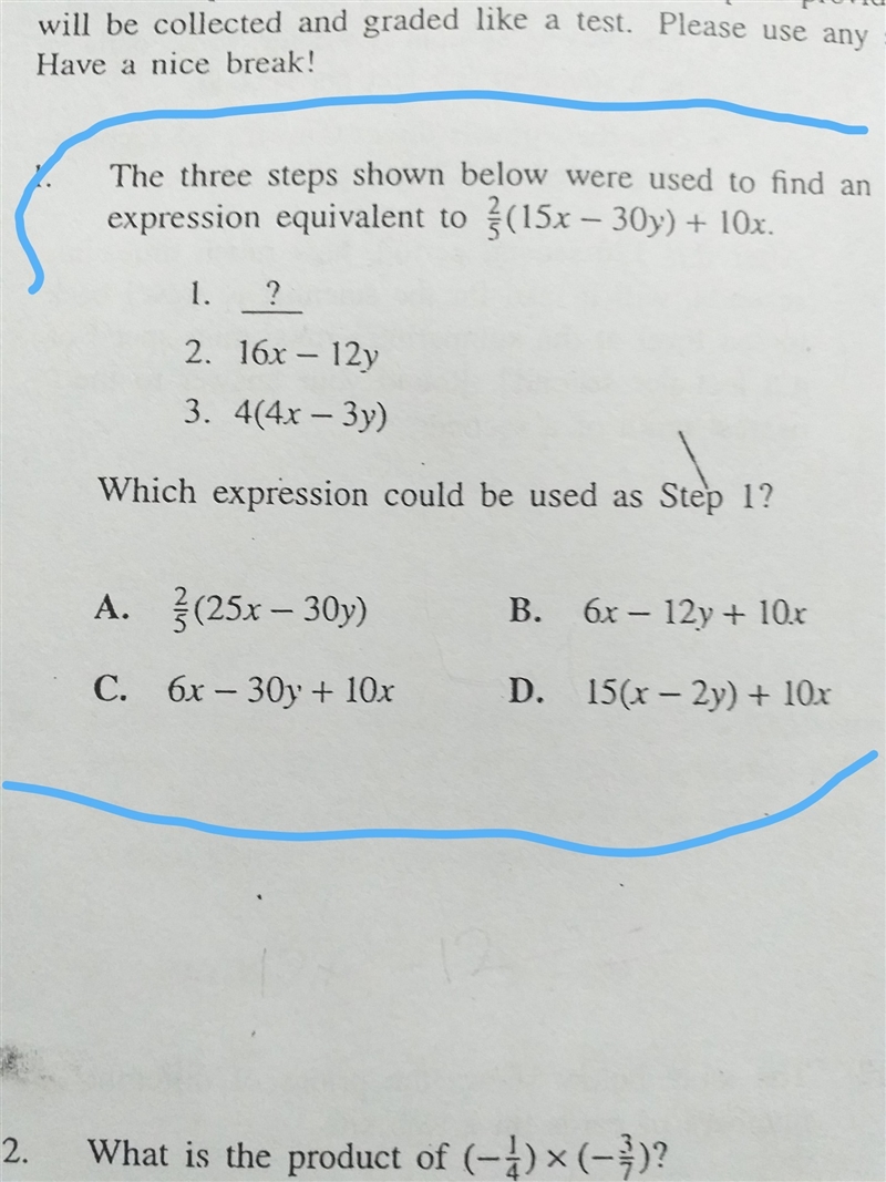 Equivalent Expression​-example-1