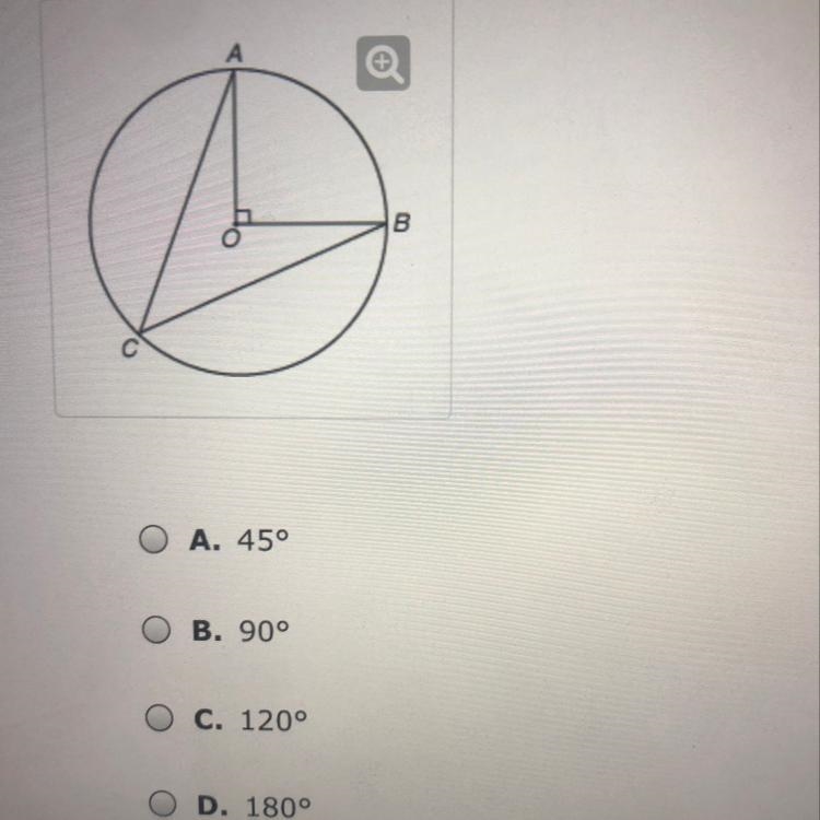 What is the measure of angle ABC in the circle shown in the picture?-example-1