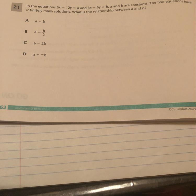 What is the relationship between a and b-example-1