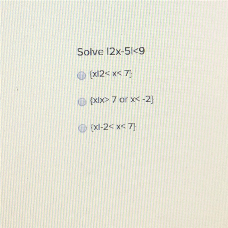 I need help Solve 12x-5|<9-example-1