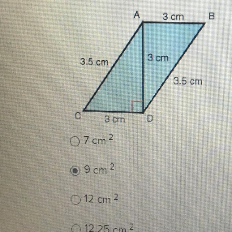 What is the area of parallelogram ABDC-example-1