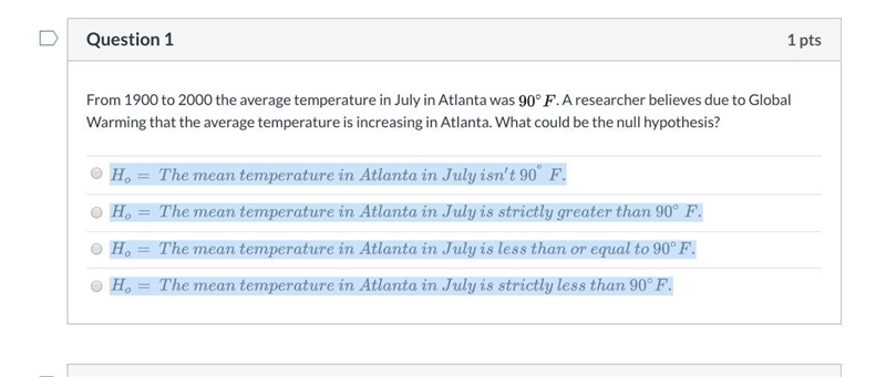 From 1900 to 2000 the average temperature in July in Atlanta was LaTeX: 90^\circ F-example-1