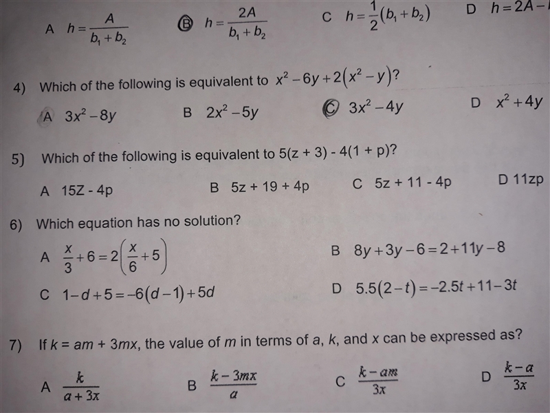 I need help with #6 Can u also show work ?-example-1