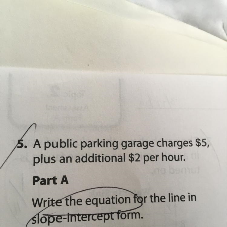 What is the slope intercept form for this?-example-1