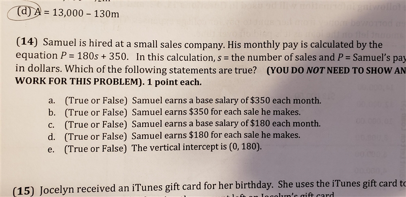 Samuel is hard at a small sales company his monthly pay is calculated by that equation-example-1