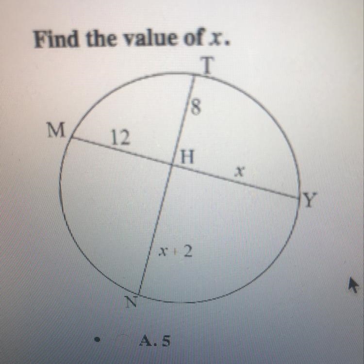 Find the value of x in the picture please-example-1