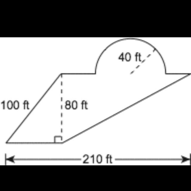 The diagram below shows the dimensions of Tessa’s garden. C) Tessa decided that she-example-1