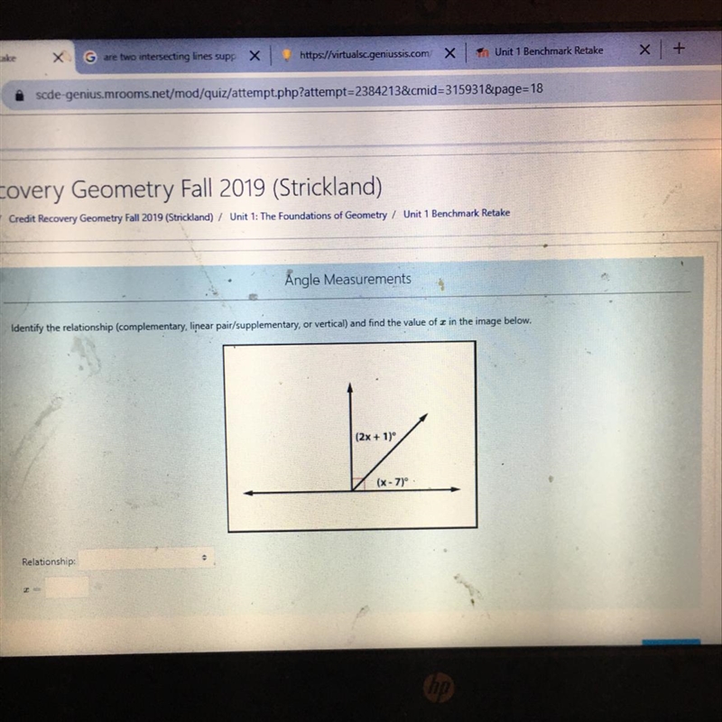 -PLEASE HELP- Identify the relationship and find the cake of x in the image-example-1