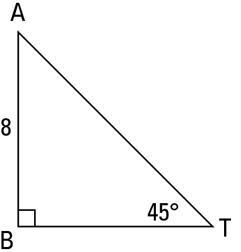 HELP!!! the length of one of the sides of a triangle is 8. what is the hypotenuse-example-1