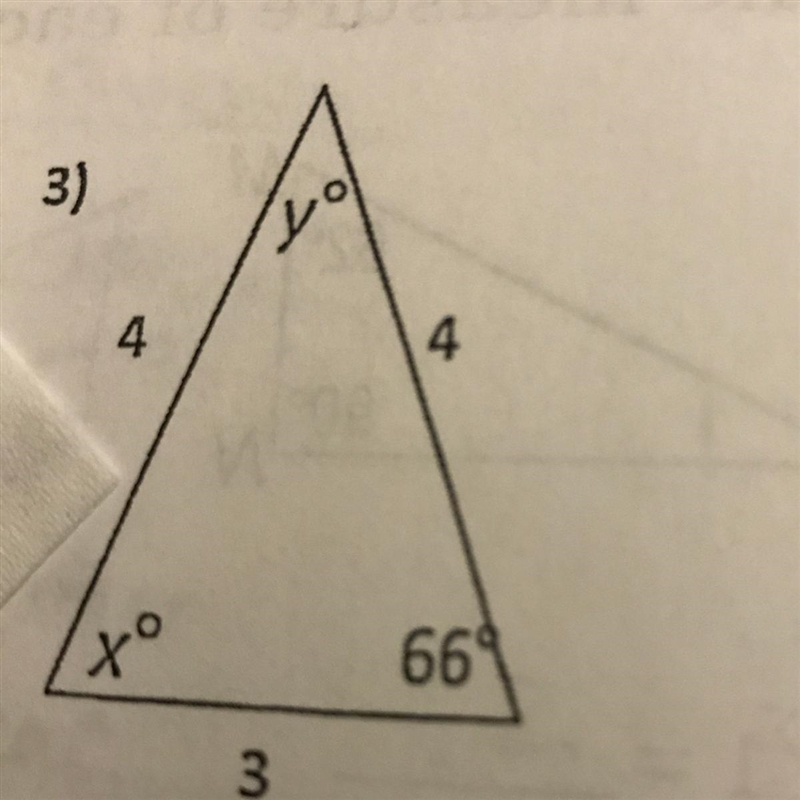 Find the value of x and y and please show all work-example-1