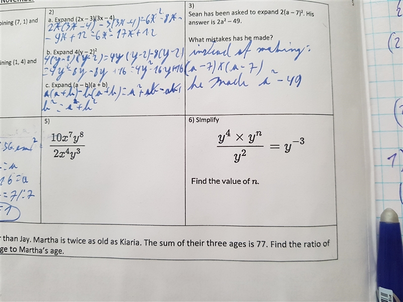 Ex 5 and 6 and make it deatailed. Not just the answer.-example-1