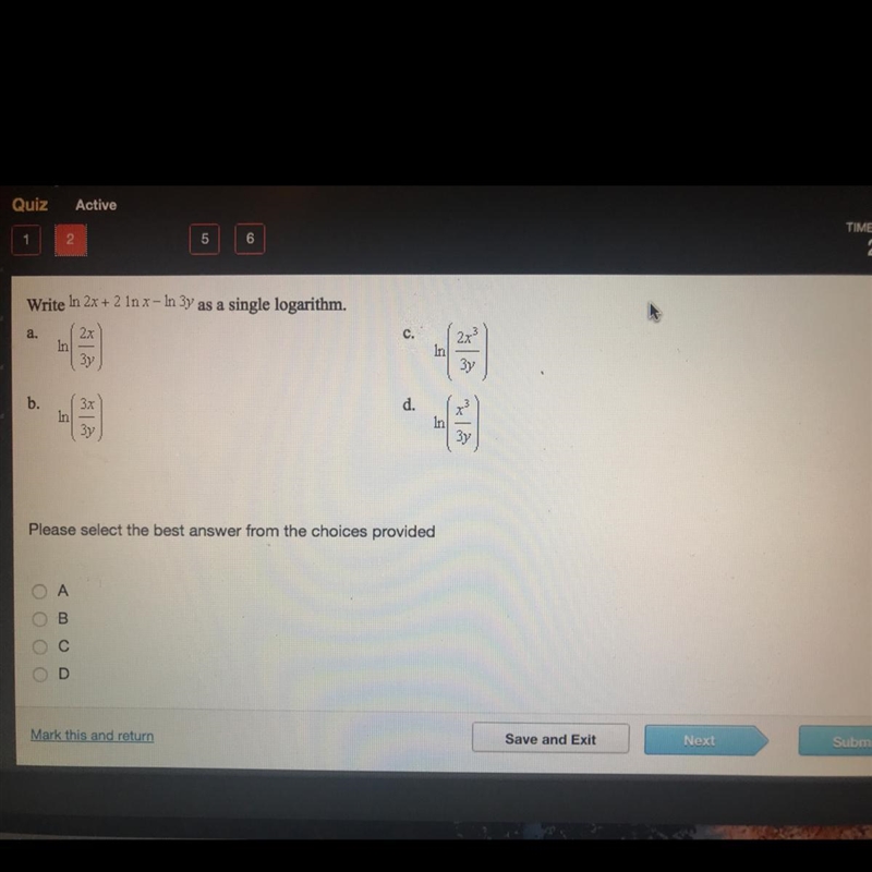 Write as a single logarithm-example-1