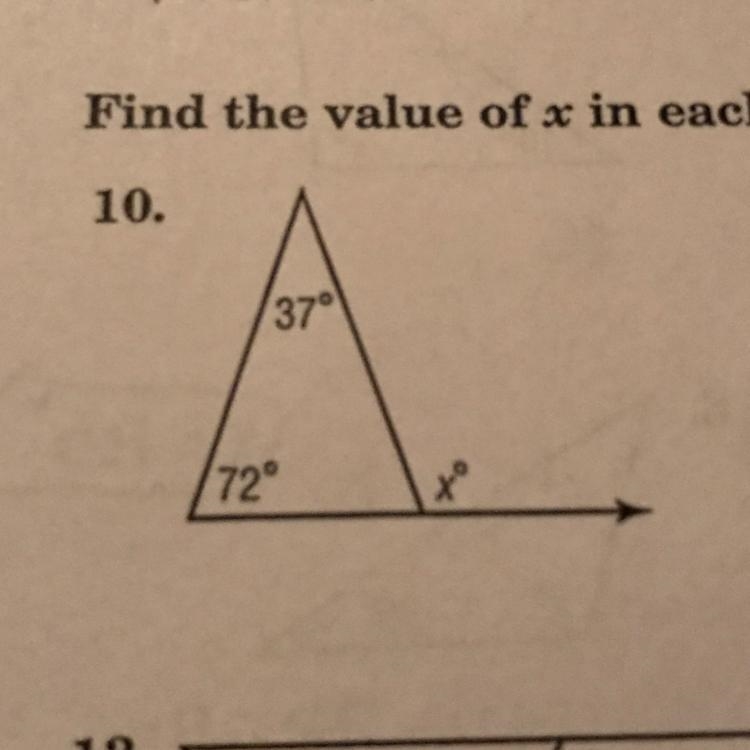 Help pleaseeee. This is 8th grade math and i need to find what x is-example-1