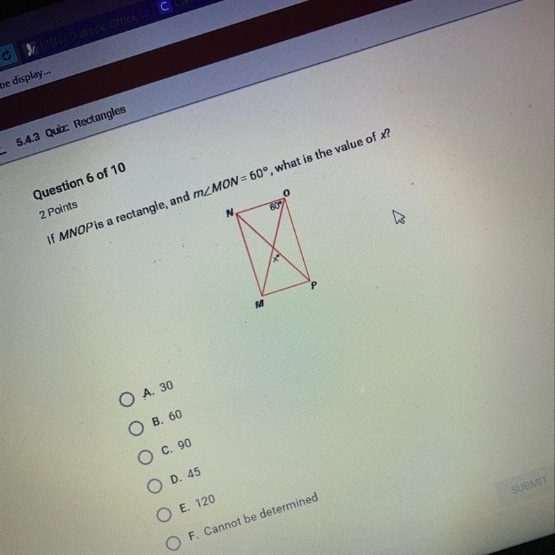 If MNOP is a rectangle, and m-example-1