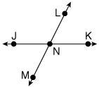 Which of the following is a line in the drawing? a. JL b. JN c. LK d. MK-example-1