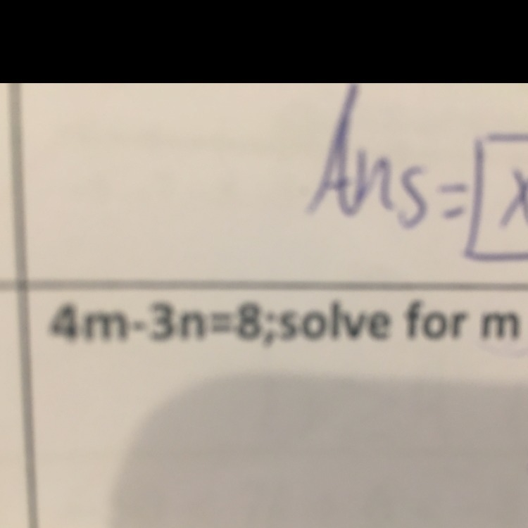 Solve for m I need an answer please am correct answer But please be sure of your answer-example-1