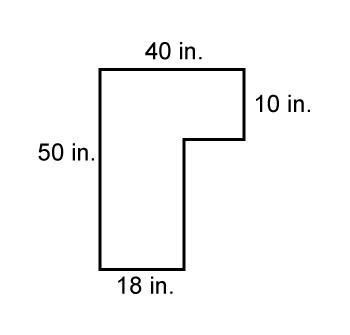 Help pls ;-; What is the perimeter of the figure? a. 180 in. b. 64 in. c. 65 in. d-example-1