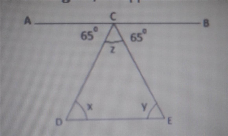 In the figure, AB || DE. Find the measure of Z.​-example-1