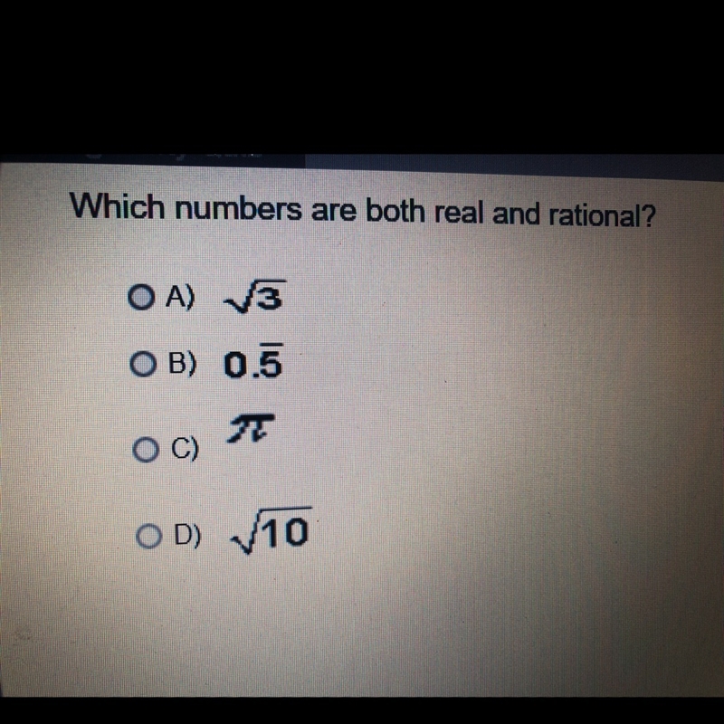 Which numbers are both real and rational?-example-1