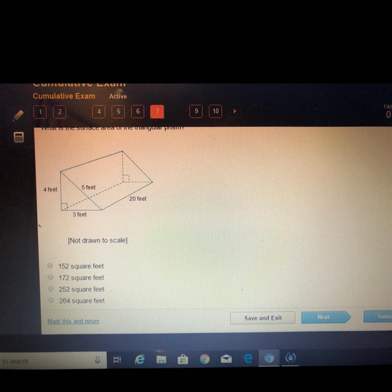 What is the surface area of the triangular prism?-example-1