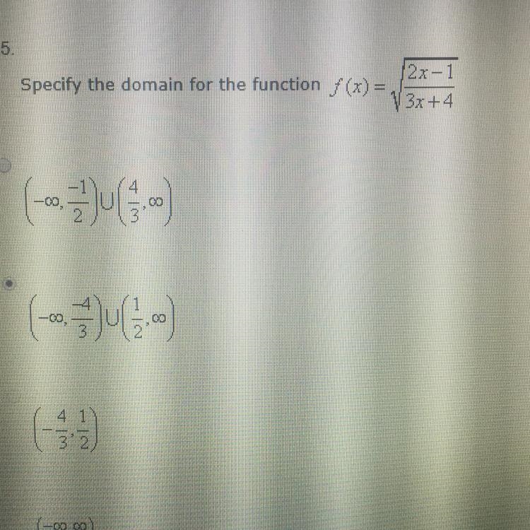 Specify the domain for he function !!! A-B-C-D 10 points. MATH 3-example-1