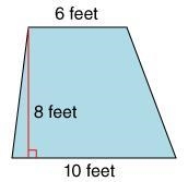 What is the area of the trapezoid? 60 ft 64 ft 24 ft-example-1