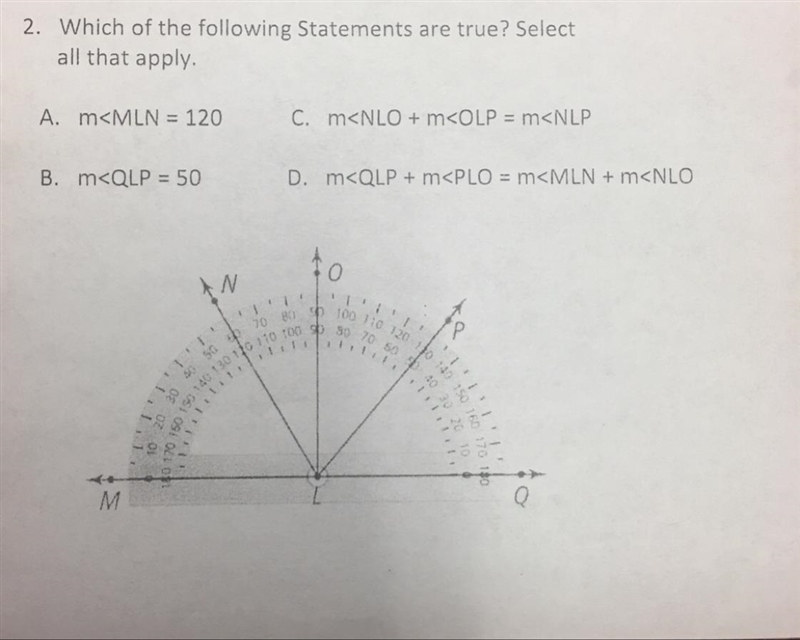 Which of the statements are true? Select all that apply.-example-1