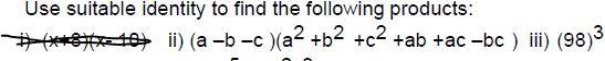 Guys please Help me with question number (ii) and (iii) Chapter : Polynomials Grade-example-1