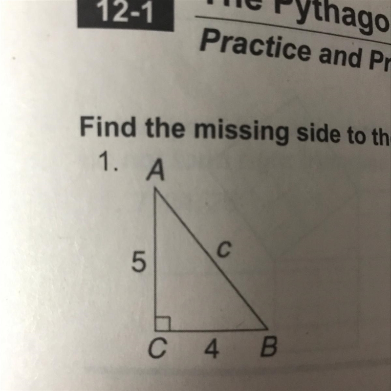 Find the missing side to the nearest tenth-example-1