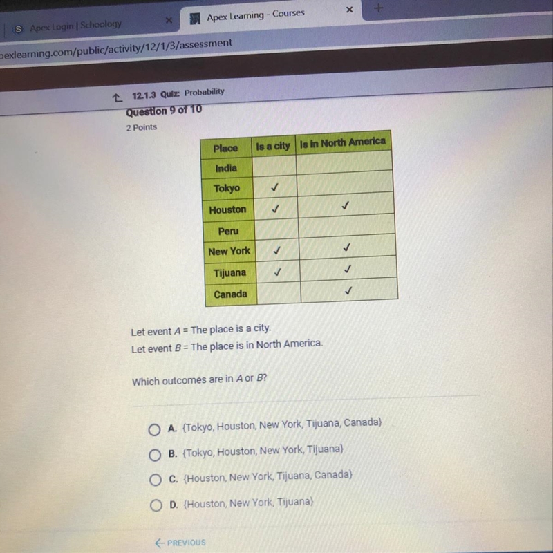 What are the outcomes in a or b?-example-1