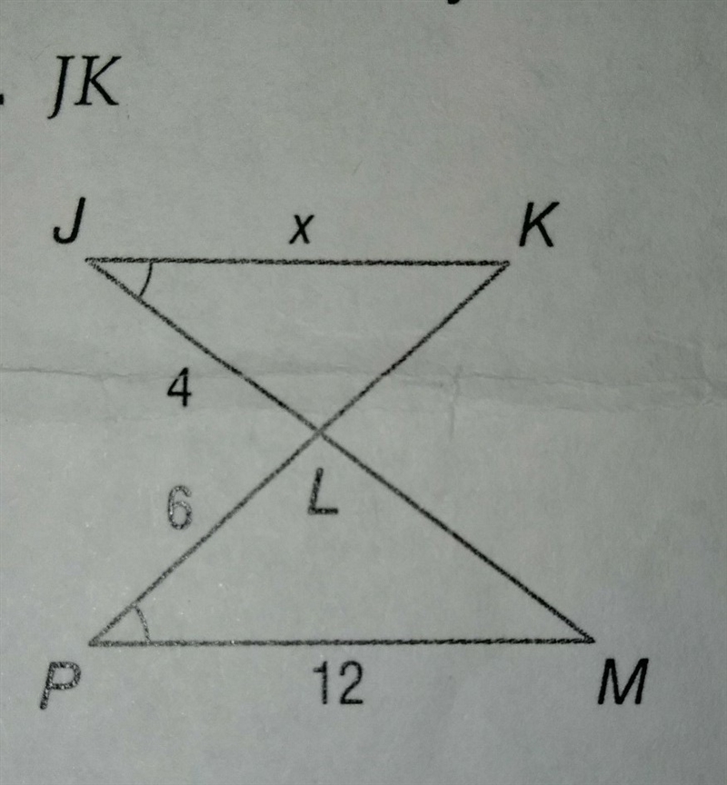 Identify the similar triangles and find each measure​-example-1