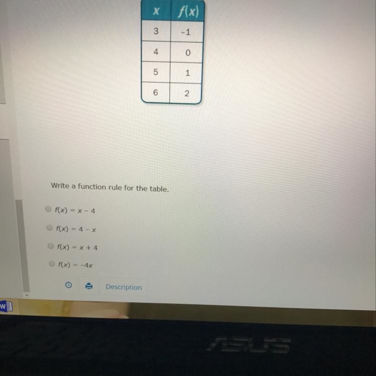 Write a function for the table.-example-1