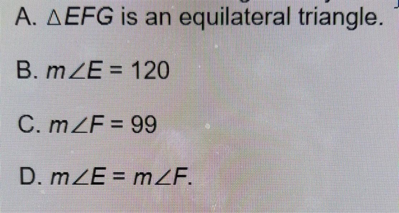 Which of the following could you conclude using coordinate geometry? ​-example-1