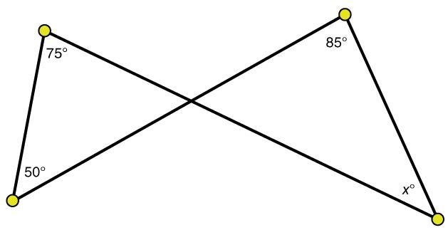 Help, need to find value of x and explain how I did it (the method used)-example-1