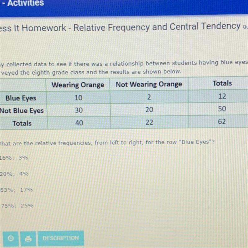 PLEASE HELP ASAP!! Amy collected data to see if there was a relationship between students-example-1